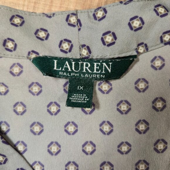 Lauren Ralph Lauren Womens Green Vest Blouse Top Size 1X Preppy Career Feminine - Picture 3 of 5